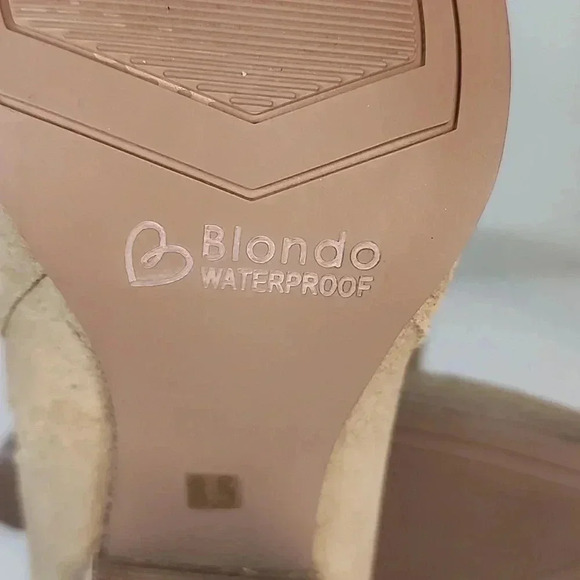 Blondo Reese waterproof size 8.5 ankle boot in taupe suede nwob - Picture 9 of 9
